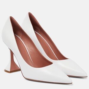 Amina Muaddi Ami Leather Pumps Size 36